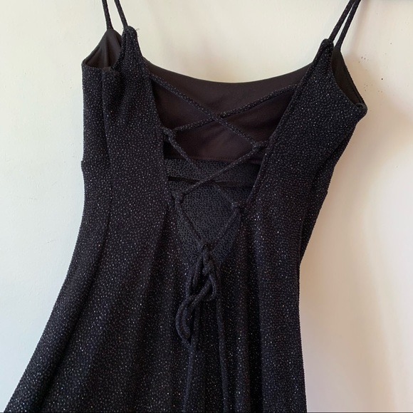 🖤👗 Vintage Sparkly Black Event Dress - Picture 2 of 2